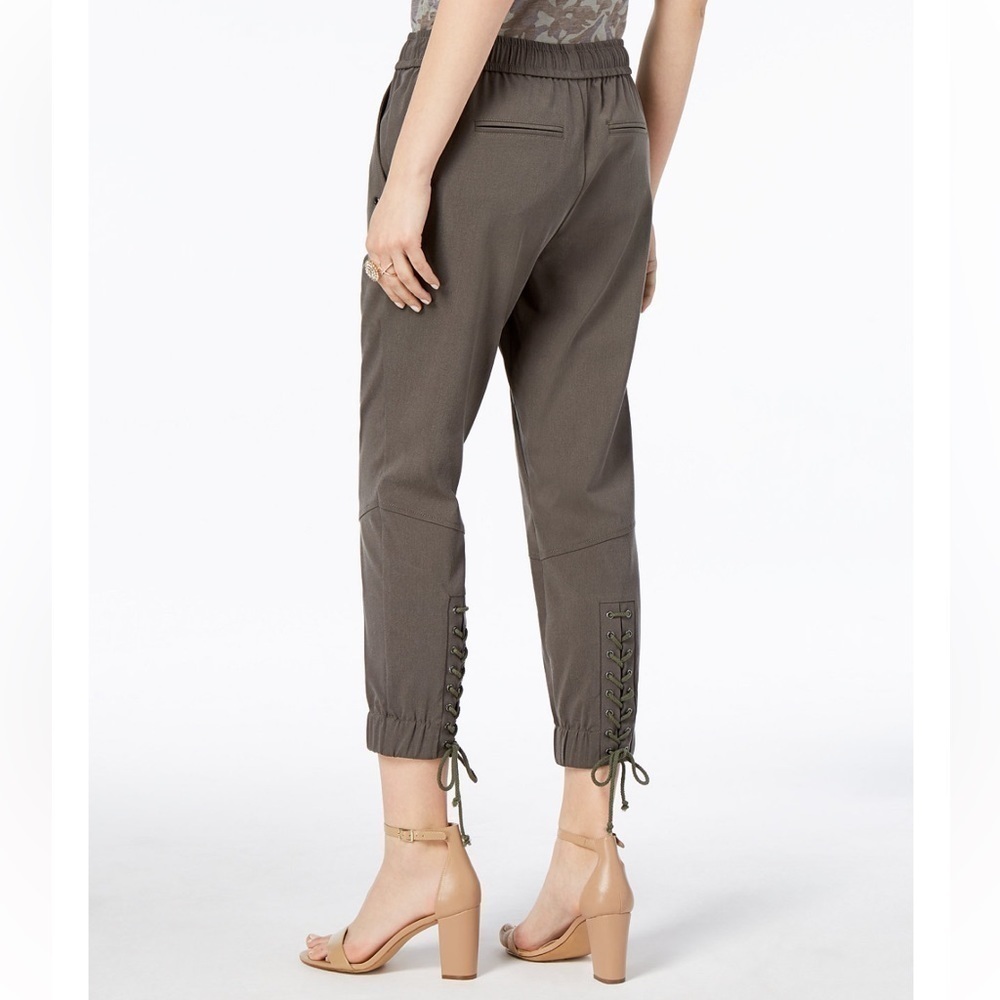 INC Lace-Up Cropped Jogger Pants